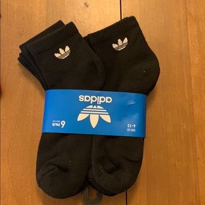 Adidas Originals Men Quarter Socks Black 6 Pairs